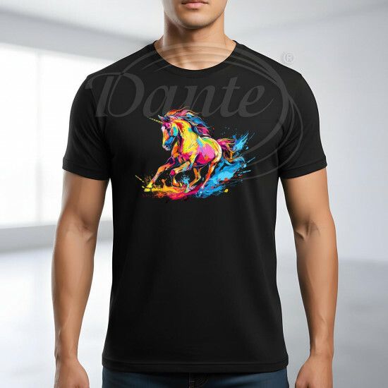 Tričko černé JEDNOROŽEC color - TRČ/036/če/hl