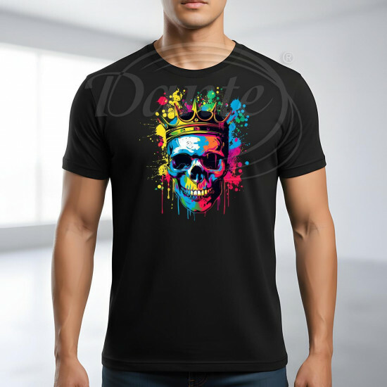 Tričko černé Starý král color II. - TRČ/105/če/hl