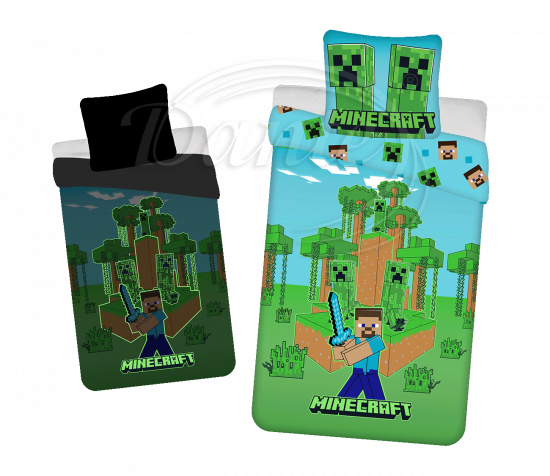 Povlečení Minecraft jungle svítící efekt - LS40584/hl