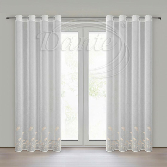 Záclona RUSTIKA vyšívaná béžová - Z478306/hl