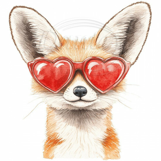 Nažehlovačka Liška a růžové brýle - NAŽ750/hl