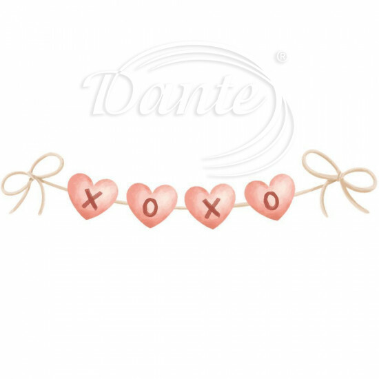 Nažehlovačka Srdíčka na provázku XOXO - NAŽ806/hl