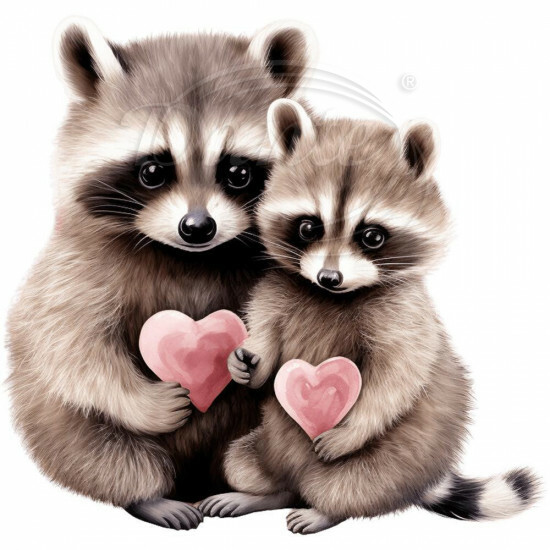 Nažehlovačka Zamilovaní mývalové - NAŽ838/hl