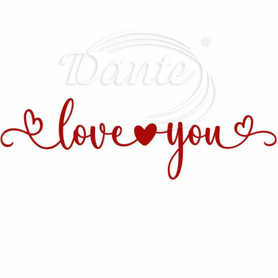 Nažehlovačka Love you červené - NAŽ757/hl