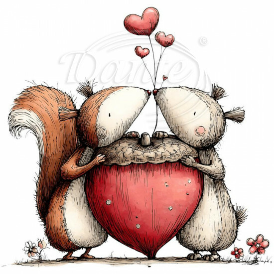 Nažehlovačka Zamilované veverky 1 - NAŽ831/hl