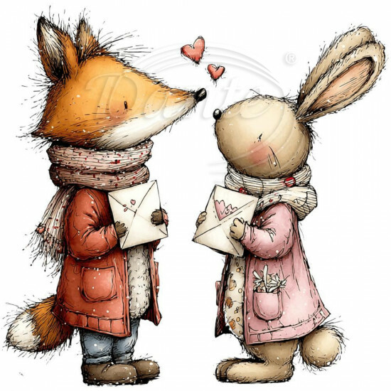 Nažehlovačka Zamilované zvířátka - NAŽ834/hl