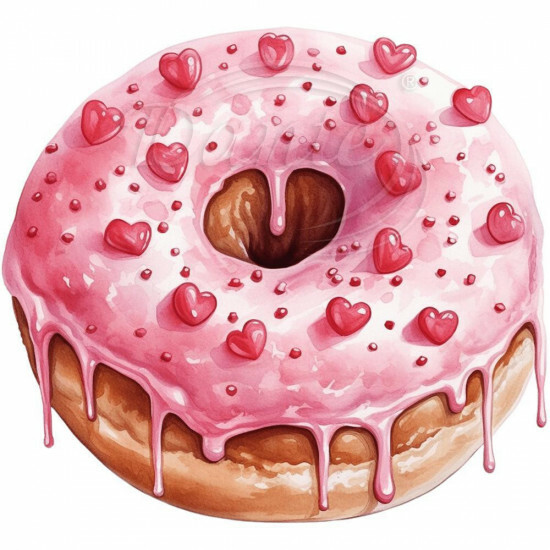 Nažehlovačka Srdíčkový donut - NAŽ808/hl