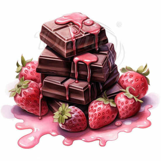 Nažehlovačka Čokoláda a jahody - NAŽ703/hl