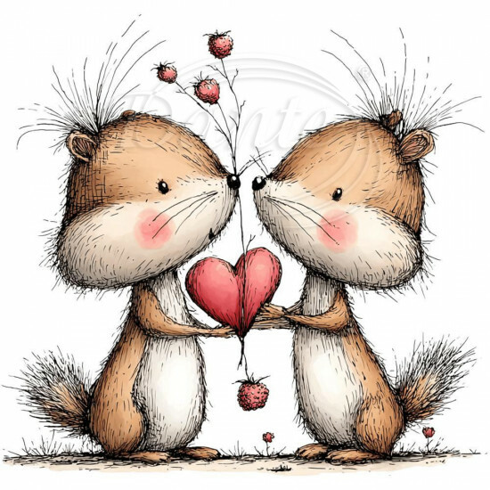 Nažehlovačka Zamilovaní chipmunkové 2 - NAŽ836/hl