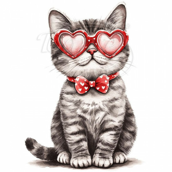 Nažehlovačka Mourek a brýle se srdíčky - NAŽ769/hl