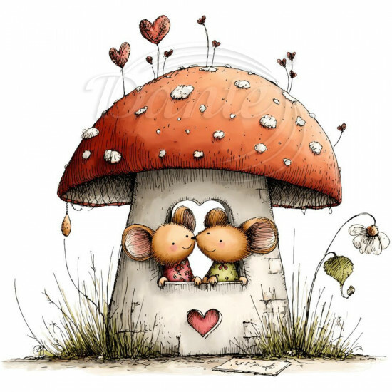 Nažehlovačka Zamilované myšičky 2 - NAŽ826/hl