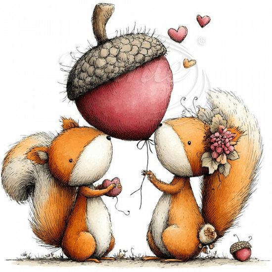 Nažehlovačka Zamilované veverky 3 - NAŽ833/hl