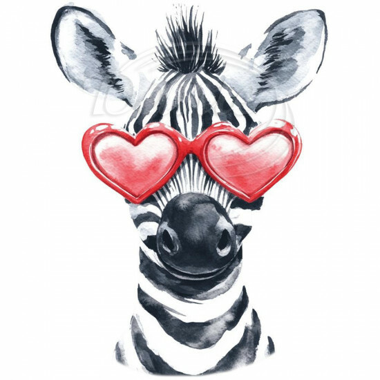 Nažehlovačka Zebra a růžové brýle - NAŽ840/hl