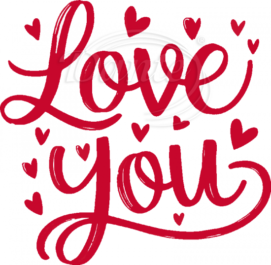 Nažehlovačka Love you červené - NAŽ757/hl