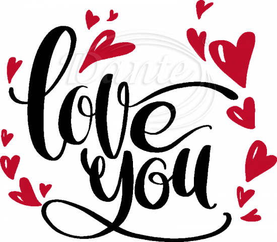 Nažehlovačka Love you - NAŽ756/hl