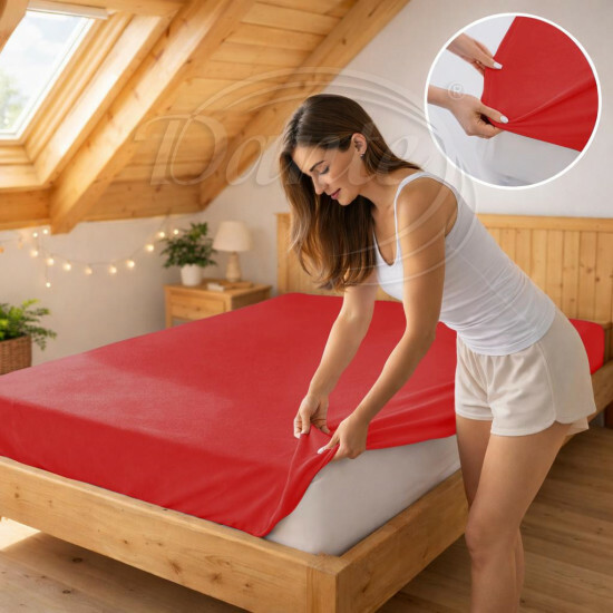 Prostěradlo jersey červená 26 - ART13792