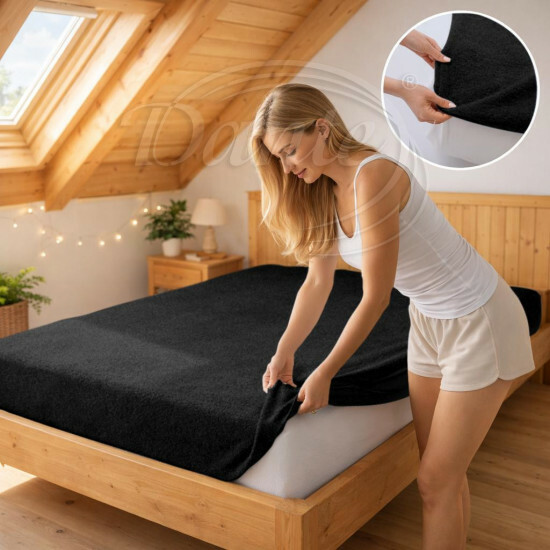 Prostěradlo froté černá 48 - ART13776