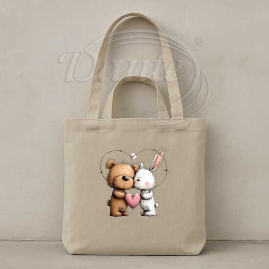 Taška Medvídek a králíček v srdci - TAS2534/hl