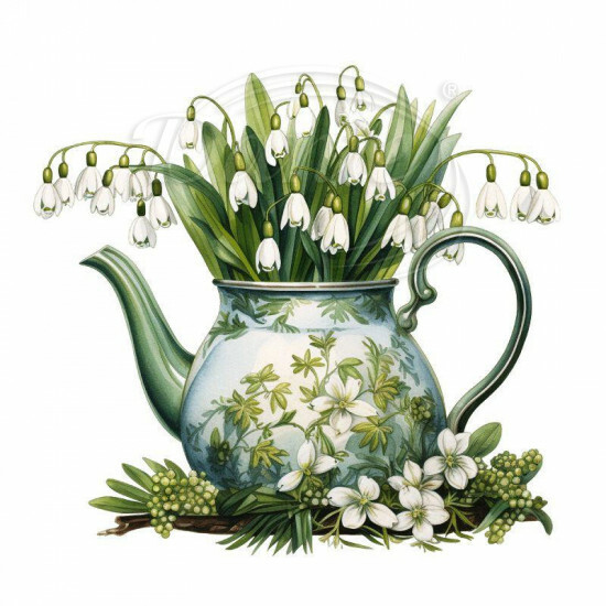 Nažehlovačka Sněženky v konvičce - NAŽ940/hl