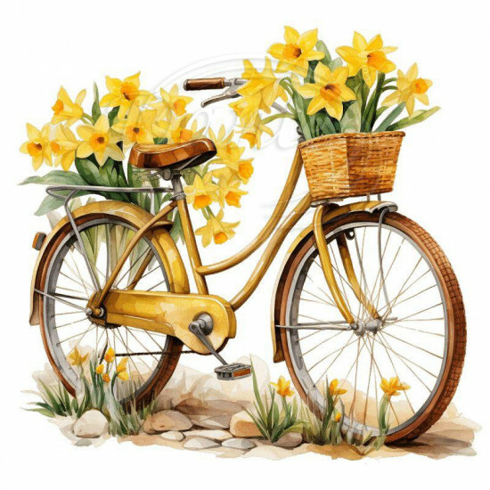 Nažehlovačka Kolo a narcisy - NAŽ894/hl