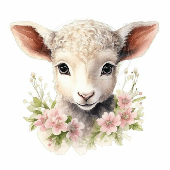 Nažehlovačka Beránek a kvítí - NAŽ870/hl