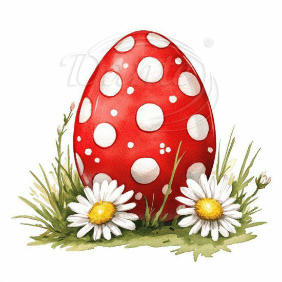 Nažehlovačka Červenobílá kraslice - NAŽ878/hl