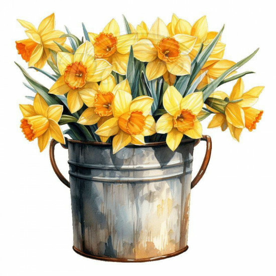 Nažehlovačka Narcisy v hrnci - NAŽ934/hl