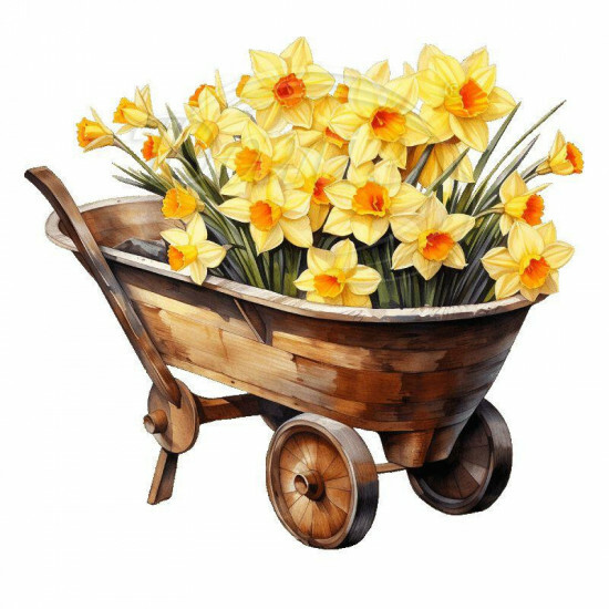 Nažehlovačka Narcisy ve vozíčku - NAŽ936/hl