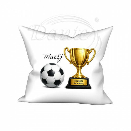 Povlak na polštářek Nejlepší fotbalista a Váš text - POV126/hl