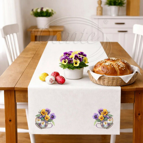 Ubrus macešky ve džbánku - UVEL/26/001