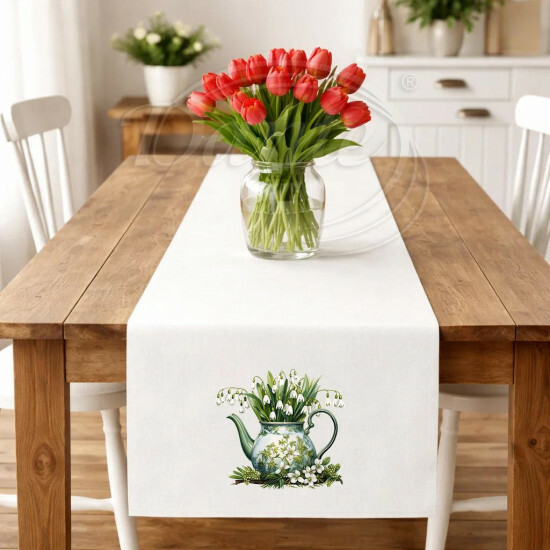 Ubrus sněženky v konvičce - UVEL/26/010