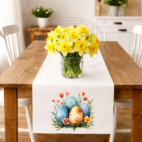 Ubrus čtyři kraslice v květinách 2 - UVEL/26/027