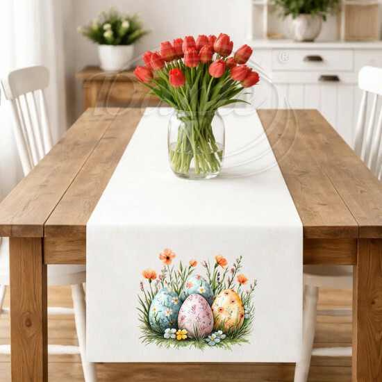 Ubrus čtyři kraslice v květinách 3 - UVEL/26/026