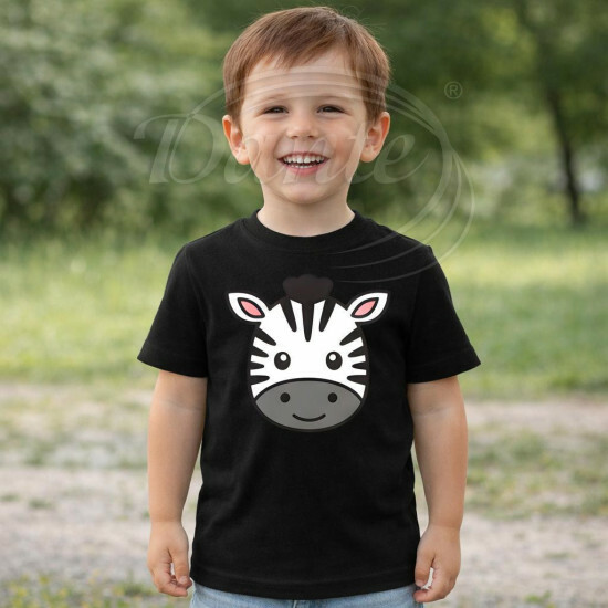 Dětské tričko černé Zebra - TRČ/ZB/če/hl