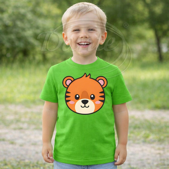 Dětské tričko zelené Tygr - TRČ/TY/ze/hl
