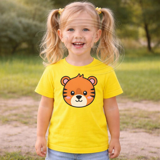 Dětské tričko žluté Tygr - TRČ/TY/žl/hl