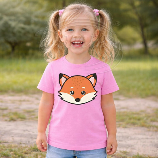 Dětské tričko růžové Liška - TRČ/LI/ru/hl