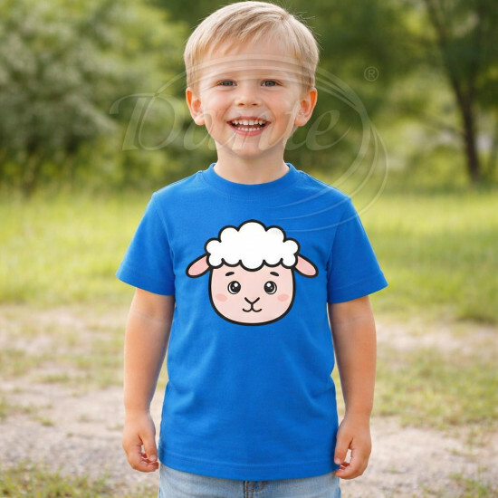Dětské tričko modré Ovce - TRČ/OV/mo/hl