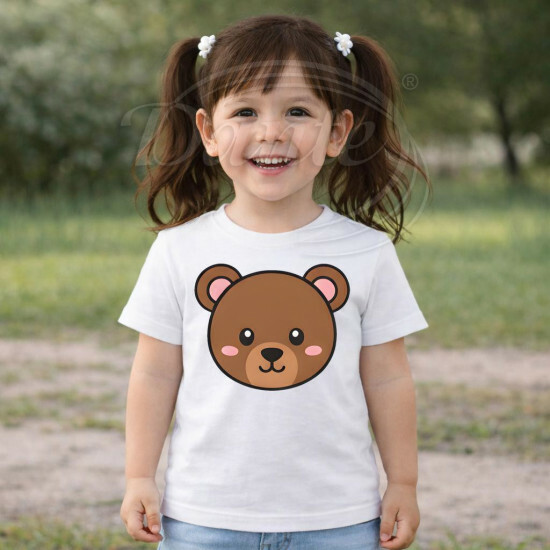 Dětské tričko bílé Medvěd - TRČ/ME/bi/hl