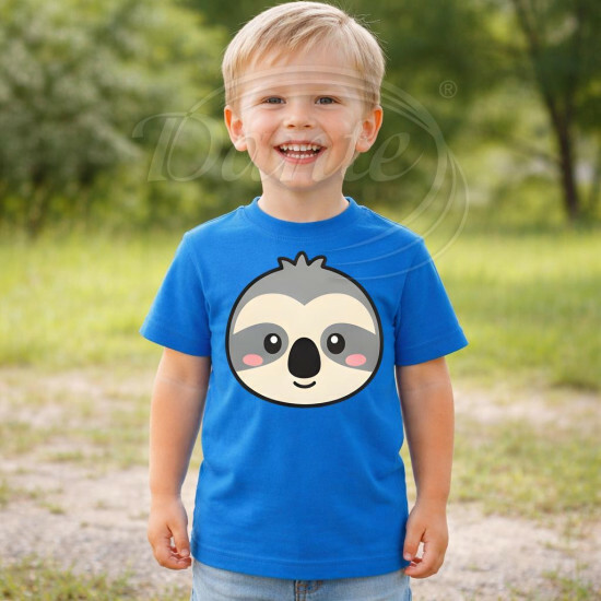 Dětské tričko modré Lenochod - TRČ/LE/mo/hl