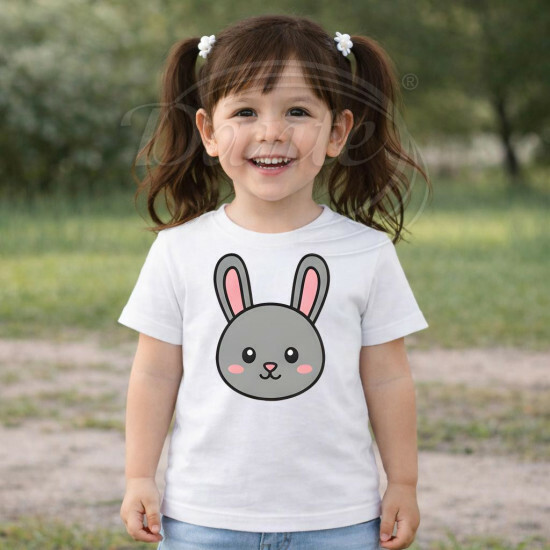 Dětské tričko bílé Zajíc - TRČ/ZA/bi/hl