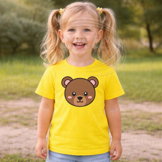 Dětské tričko žluté Medvěd - TRČ/ME/žl/hl