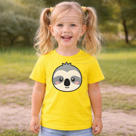 Dětské tričko žluté Lenochod - TRČ/LE/žl/hl