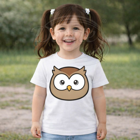 Dětské tričko bílé Sova - TRČ/SV/bi/hl