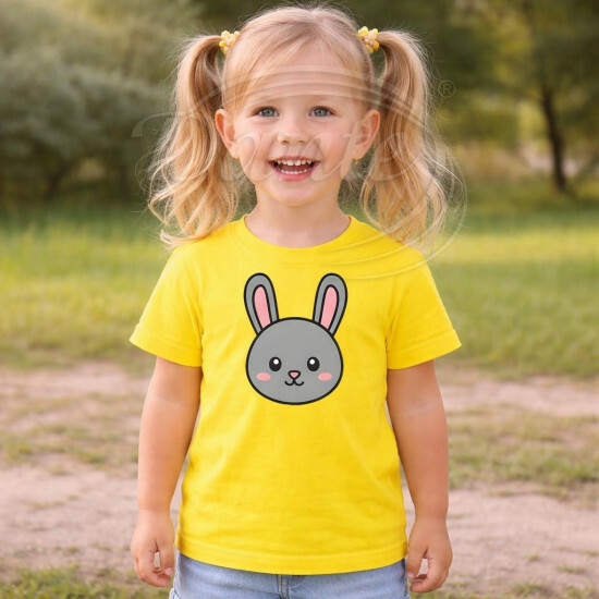 Dětské tričko žluté Zajíc - TRČ/ZA/žl/hl