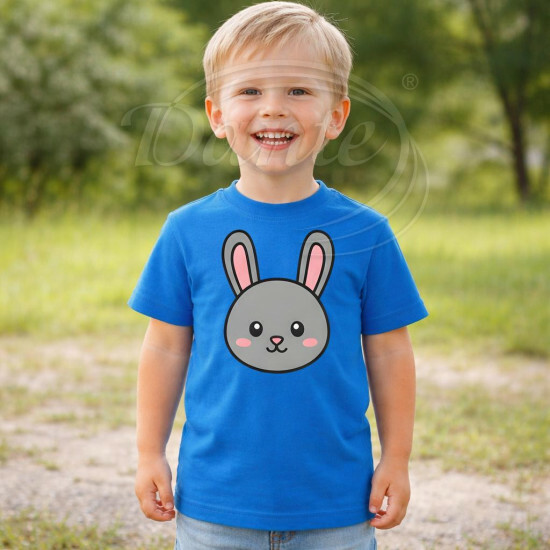 Dětské tričko modré Zajíc - TRČ/ZA/mo/hl