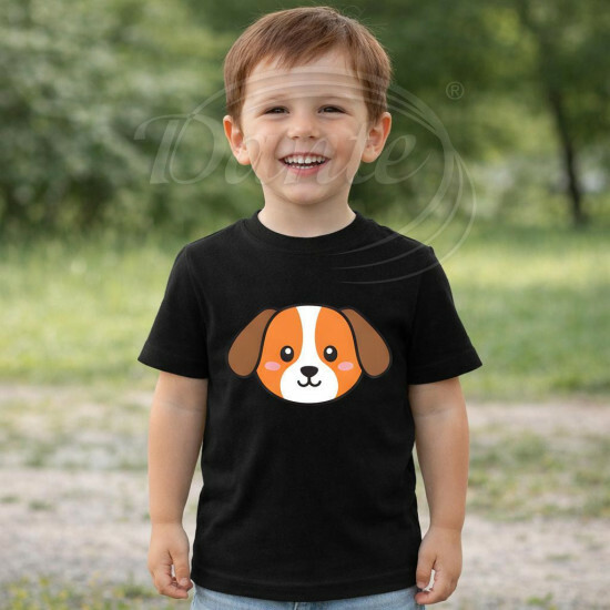 Dětské tričko černé Pes - TRČ/PS/če/hl