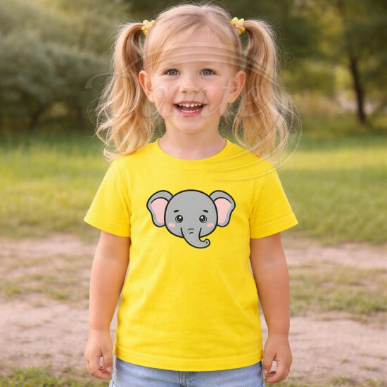 Dětské tričko žluté Slon - TRČ/SL/žl/hl