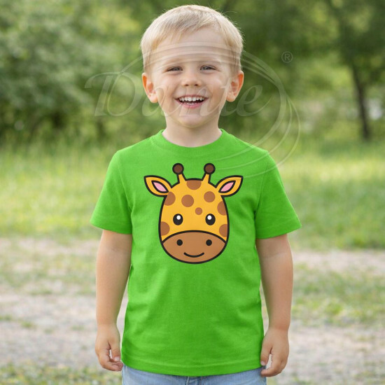Dětské tričko zelené Žirafa - TRČ/ŽI/ze/hl