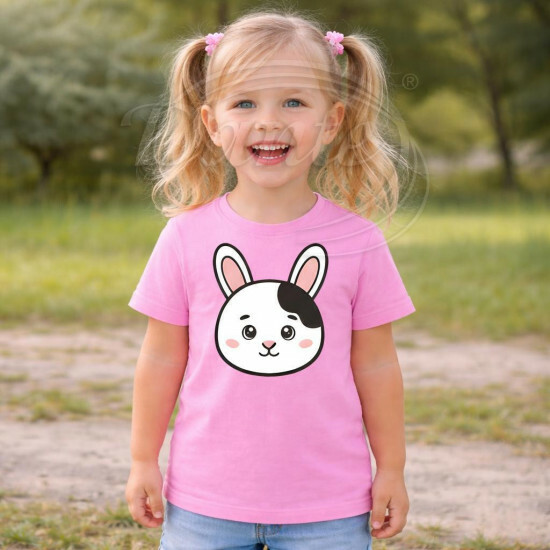 Dětské tričko růžové Králík - TRČ/KR/ru/hl